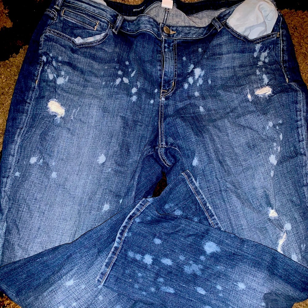 Bleach spotted Jeans